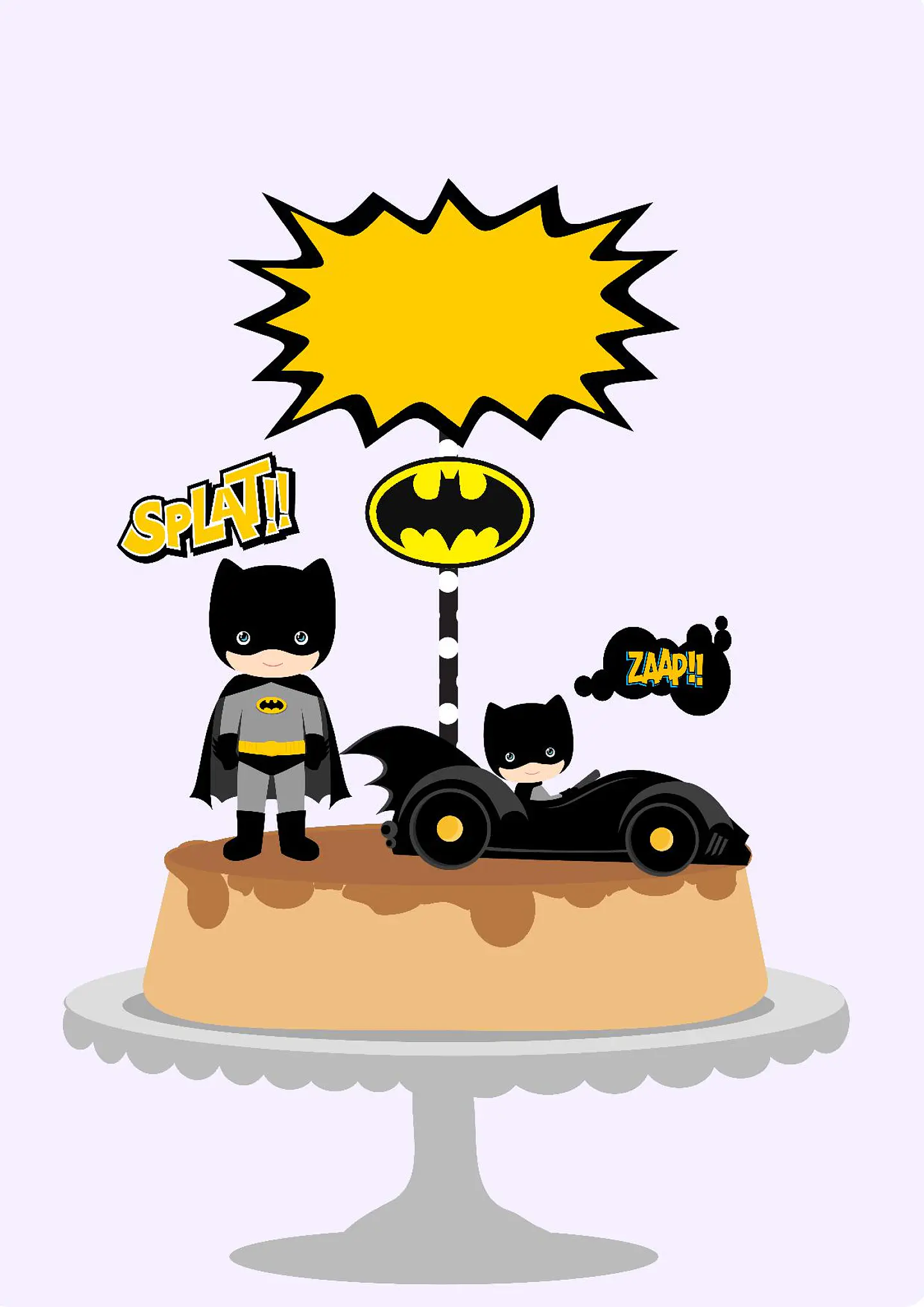 Arquivo de Corte Topo de Bolo Batman Baby Cute 5 1