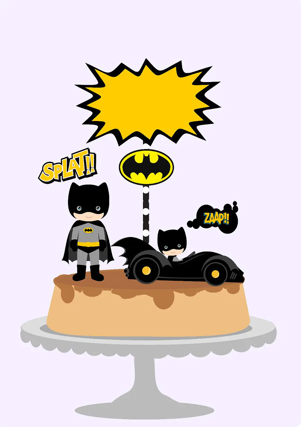 Arquivo de Corte Topo de Bolo Batman Baby Cute 5 1