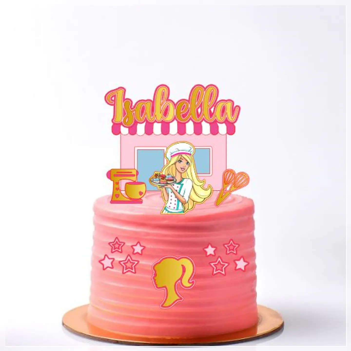 Arquivo de Corte Topo de Bolo Barbie Confeitaria 1 1