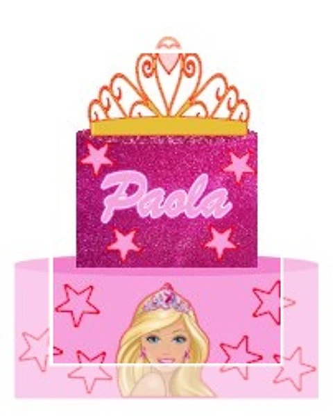 Arquivo de Corte Topo de Bolo Barbie Princesa Castelo da Barbie 5