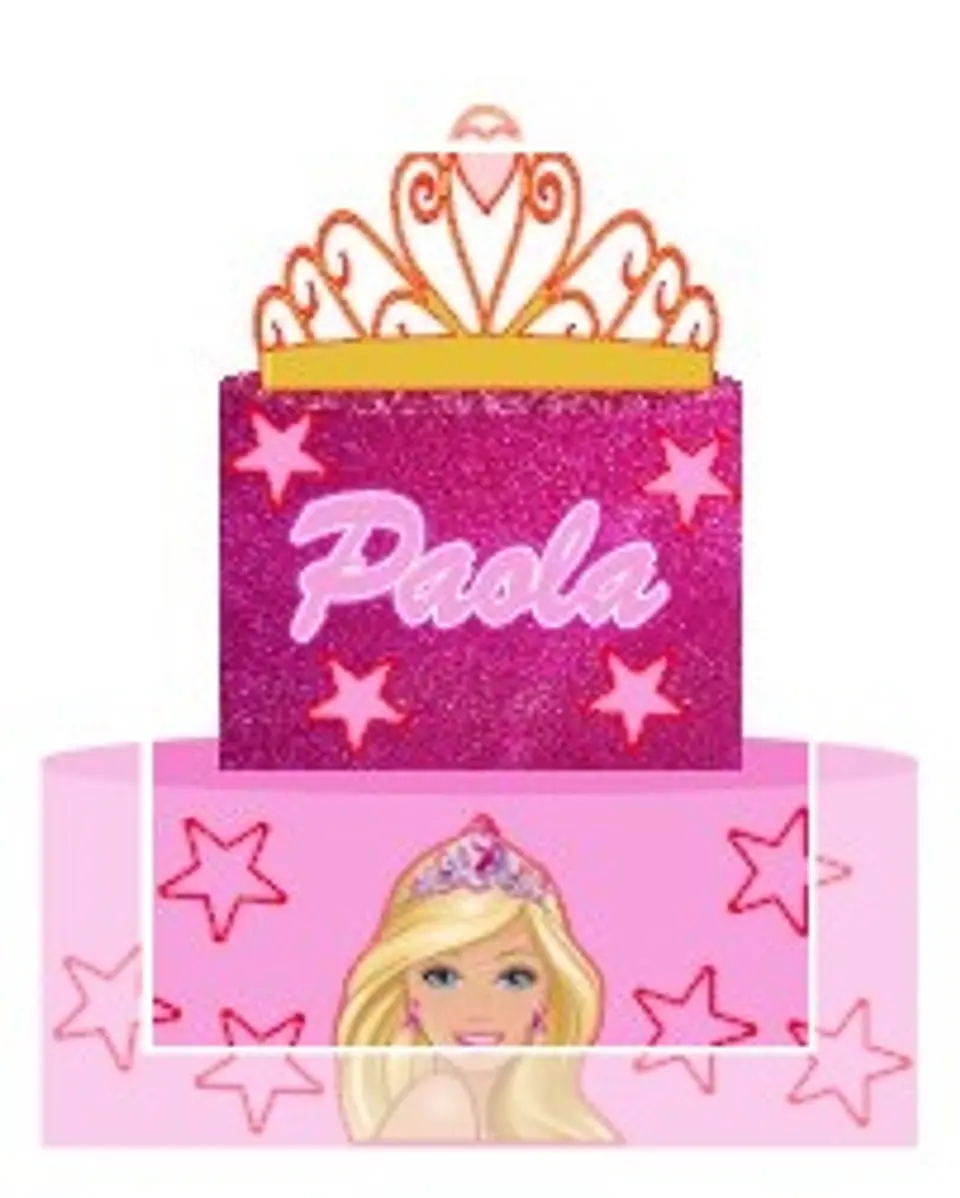 Arquivo de Corte Topo de Bolo Barbie Princesa Castelo da Barbie 5 1