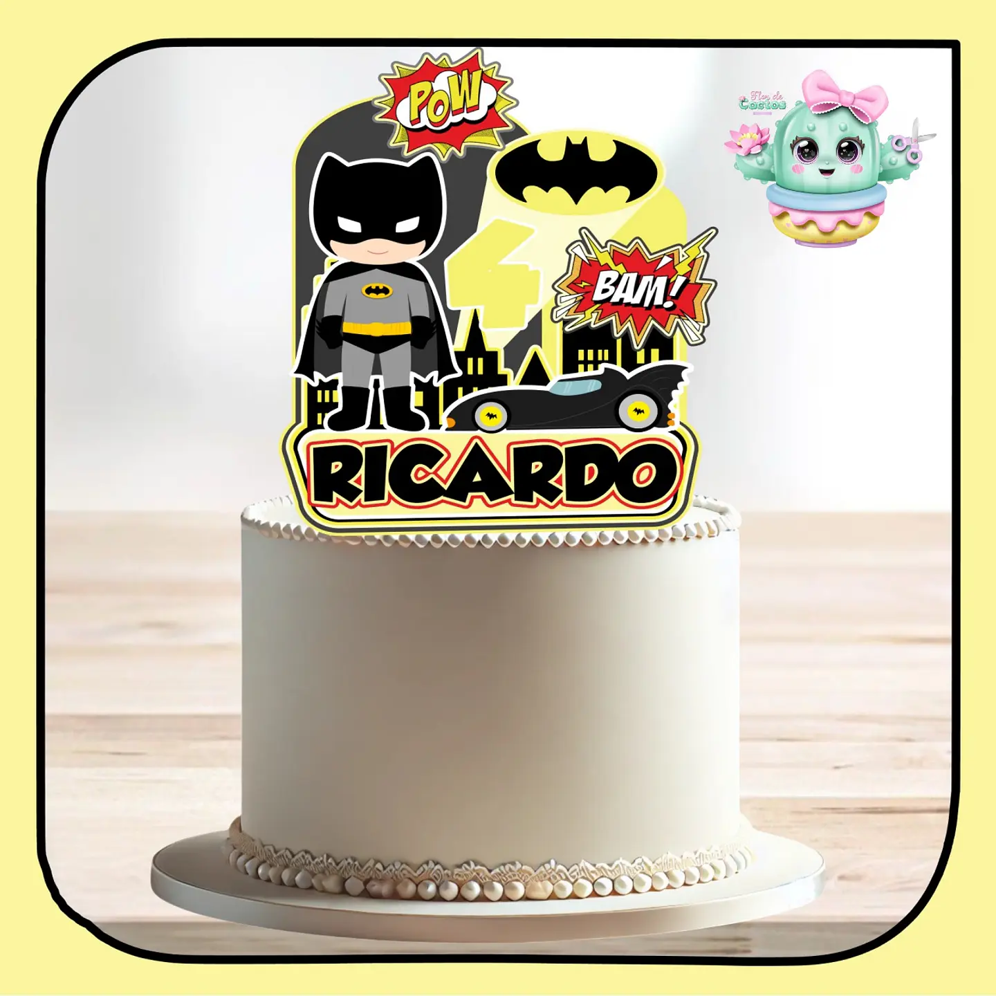 Arquivo de Corte Topo de Bolo Batman Baby Cute 11 1