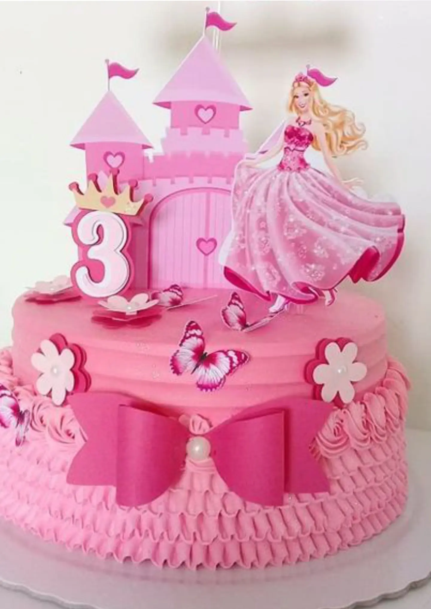 Arquivo de Corte Topo de Bolo Barbie Princesa Castelo da Barbie 2 1