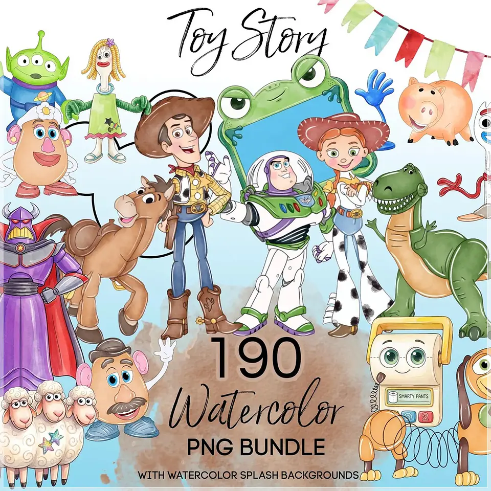 Kit Digital Toy Story5 Watercolor 1