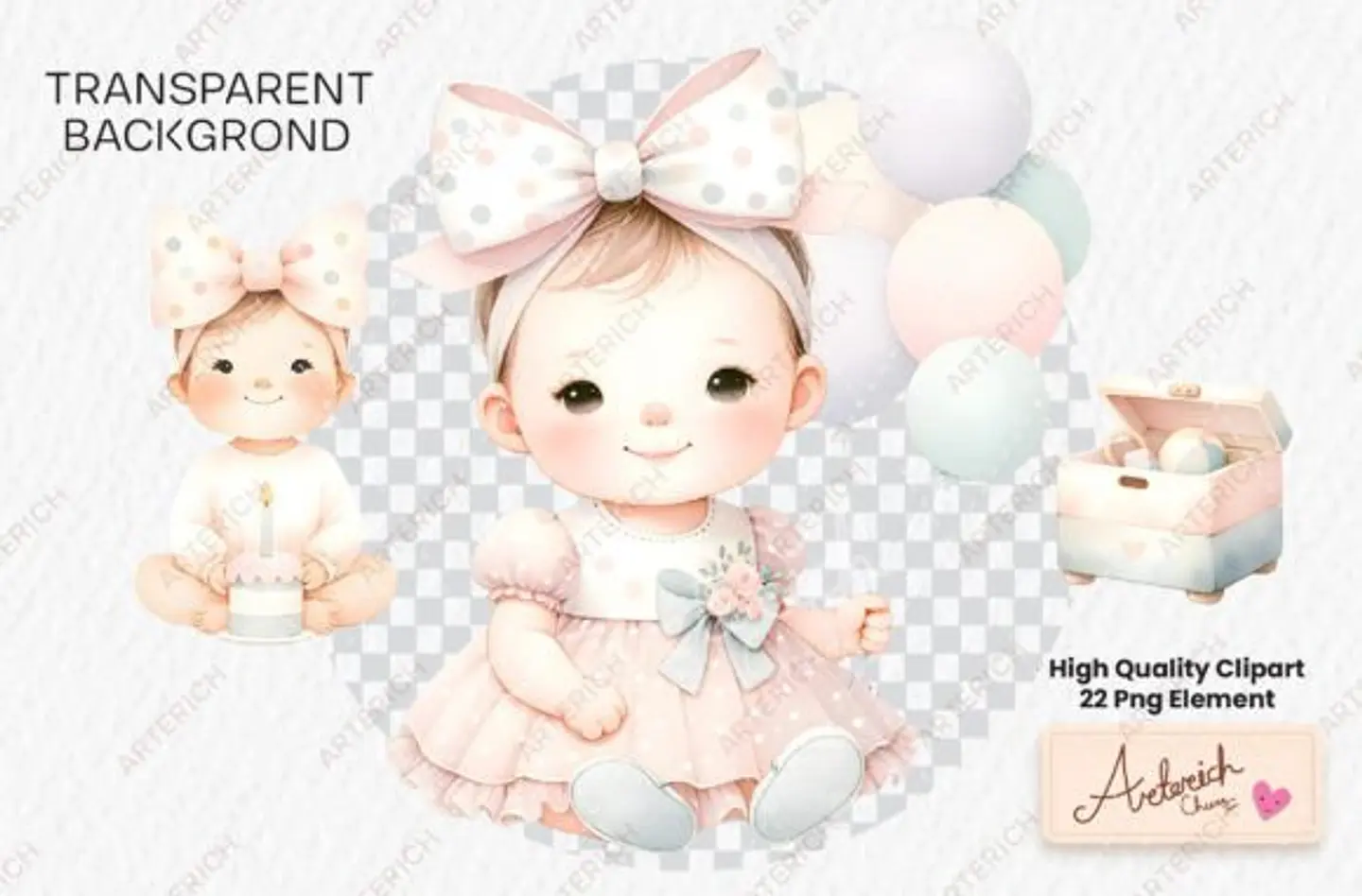 Kit Digital Menina Fofa 3 1