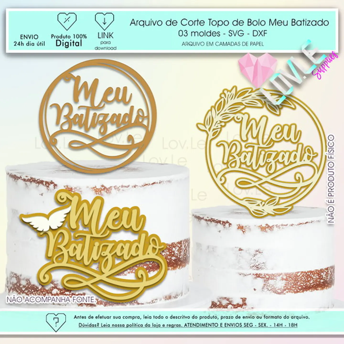 Arquivo de Corte Topo de Bolo Batismo Batizado Pomba Pombinha Cruz Espírito Santo 4 1