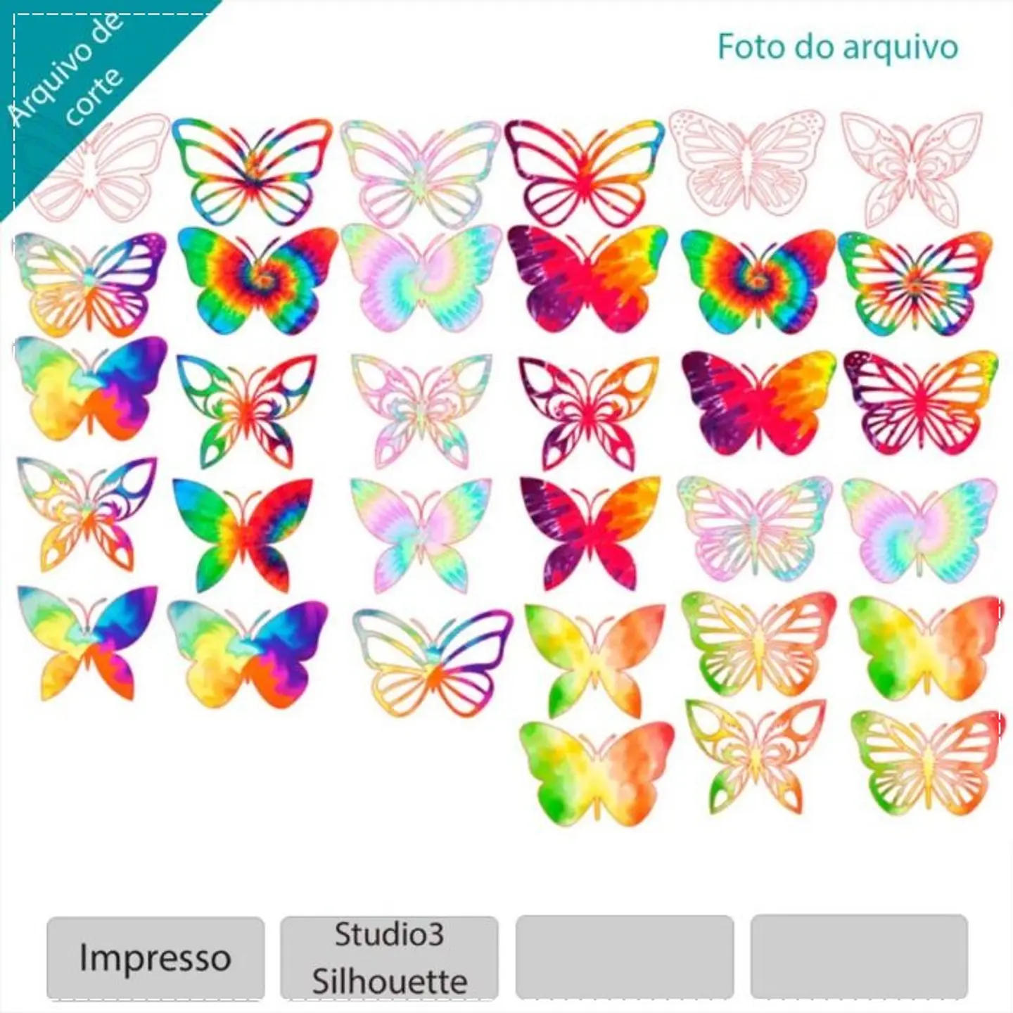 Arquivo de Corte Topo de Bolo Borboleta 62 1