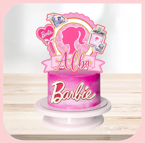 Arquivo de Corte Topo de Bolo Barbie 32