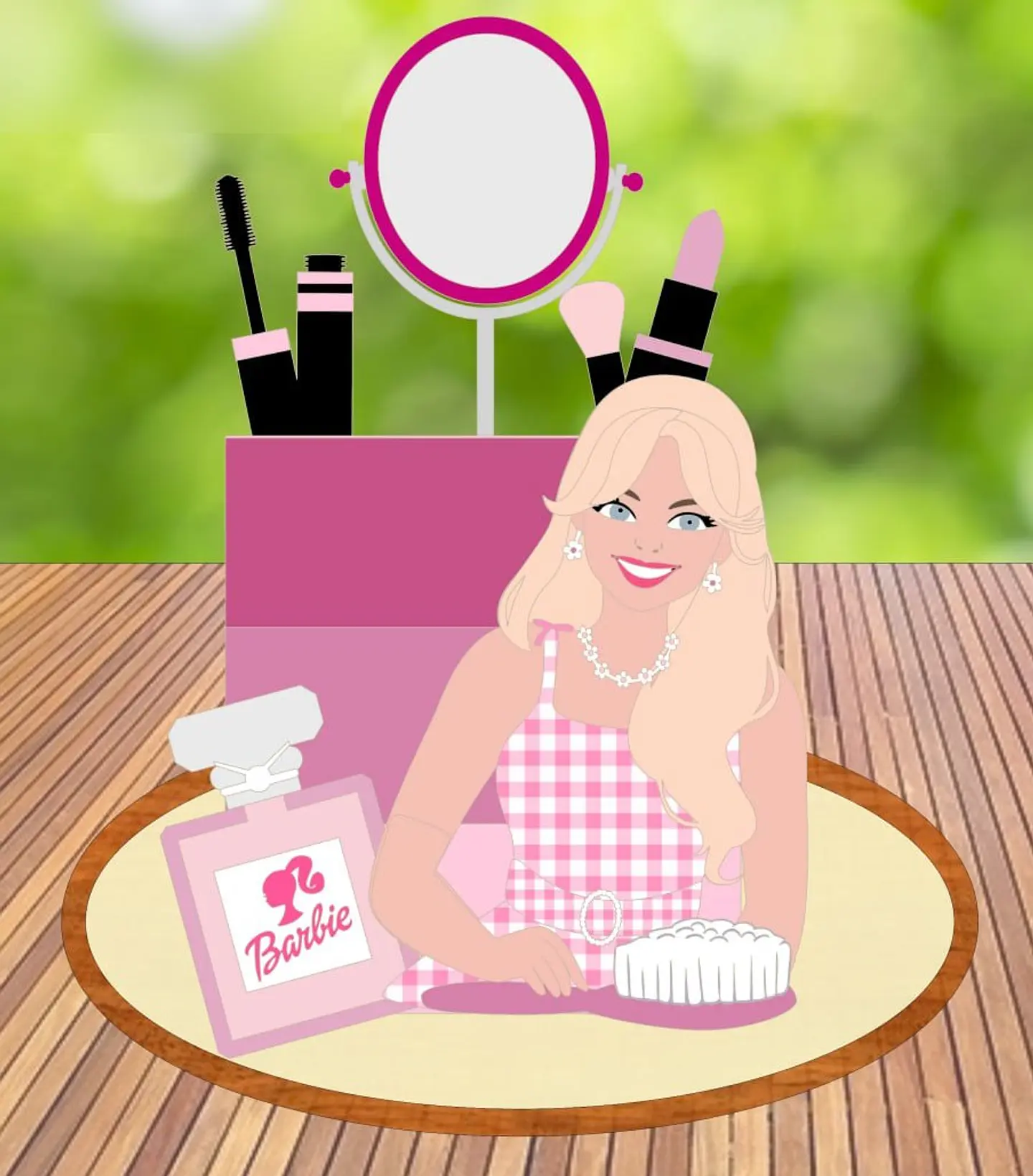 Arquivo de Corte Topo de Bolo Barbie 29 1