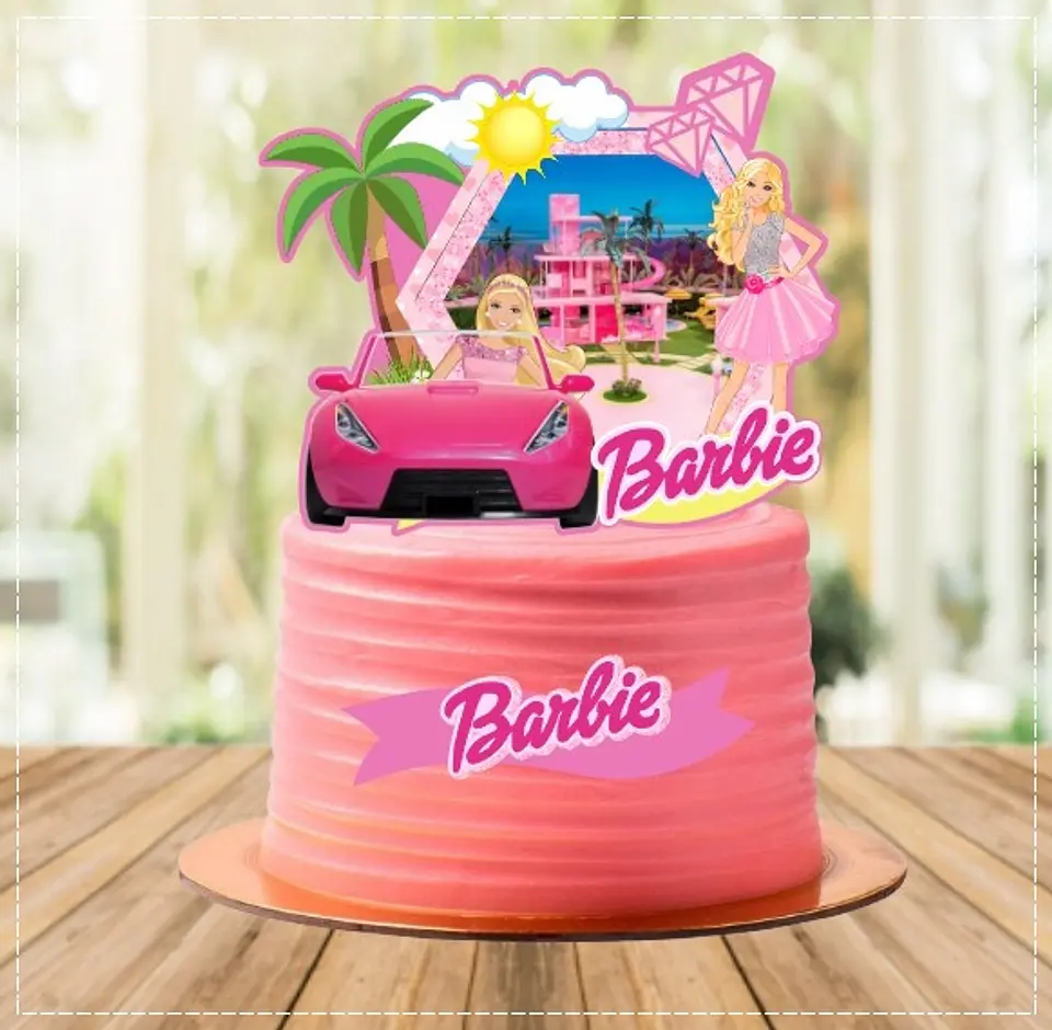 Arquivo de Corte Topo de Bolo Barbie 28 1