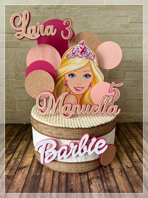 Arquivo de Corte Topo de Bolo Barbie 22