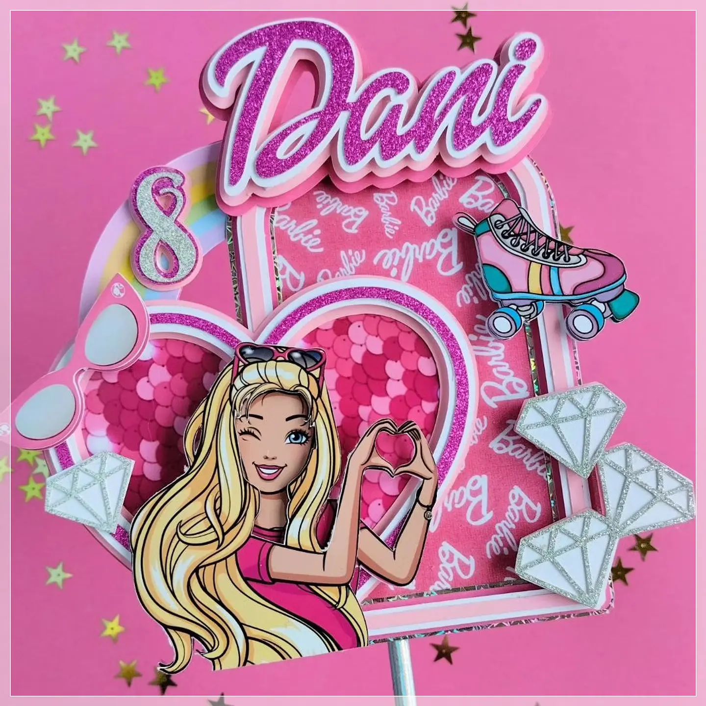 Arquivo de Corte Topo de Bolo Barbie 19 1