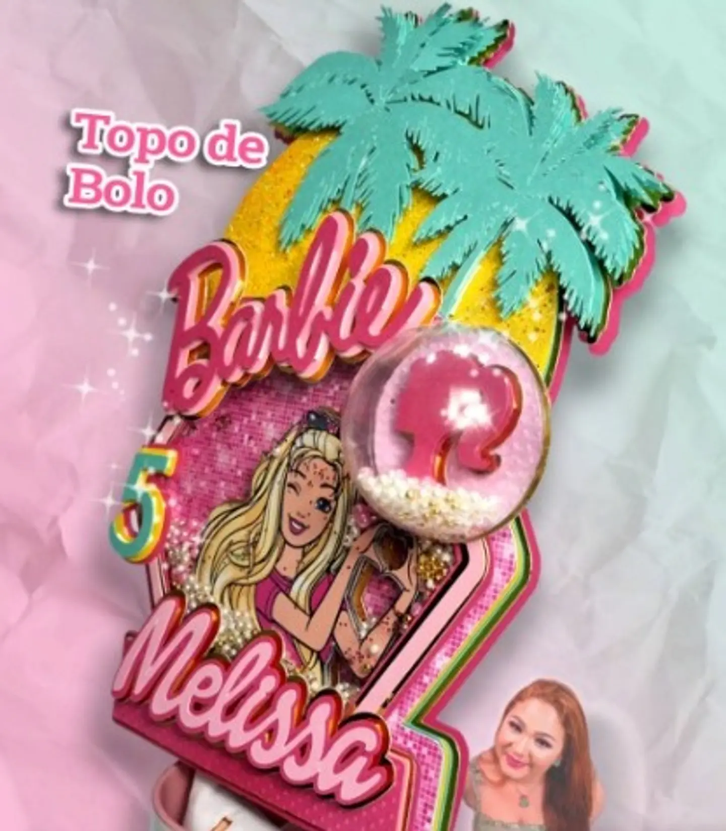 Arquivo de Corte Topo de Bolo Barbie 14 1