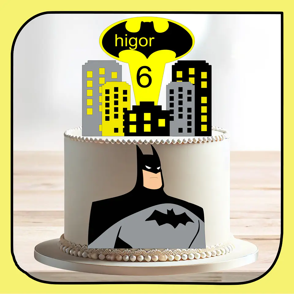 Arquivo de Corte Topo de Bolo Batman 9 1