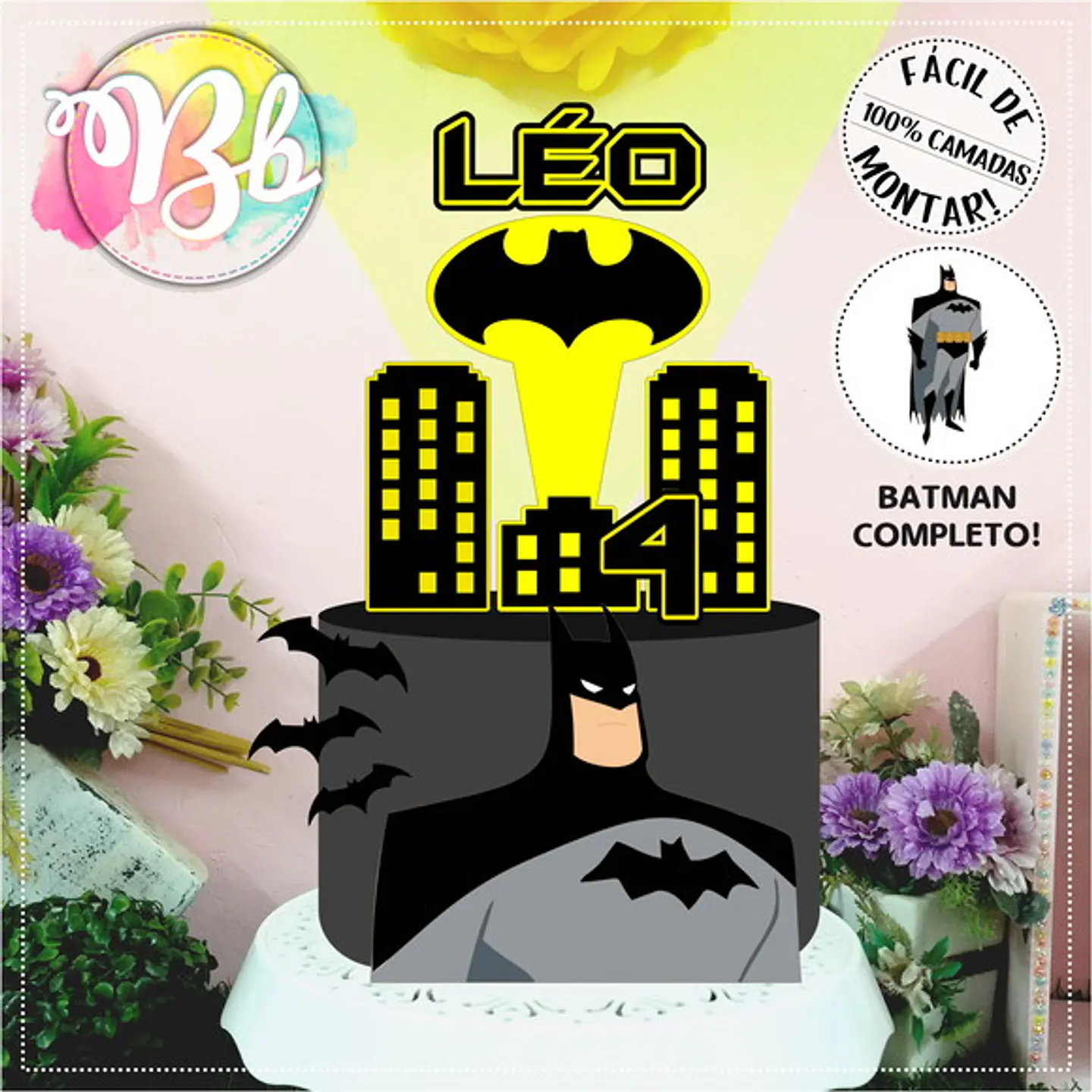 Arquivo de Corte Topo de Bolo Batman 6 1