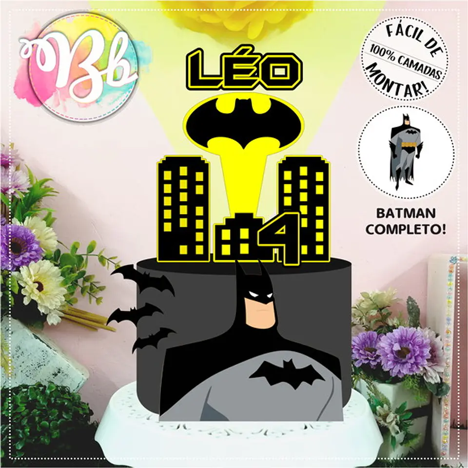 Arquivo de Corte Topo de Bolo Batman 6 1