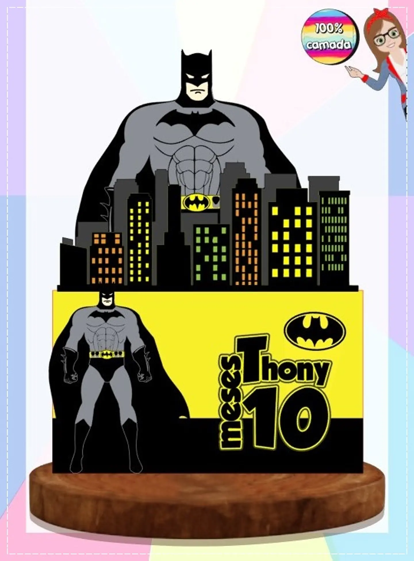 Arquivo de Corte Topo de Bolo Batman 4 1