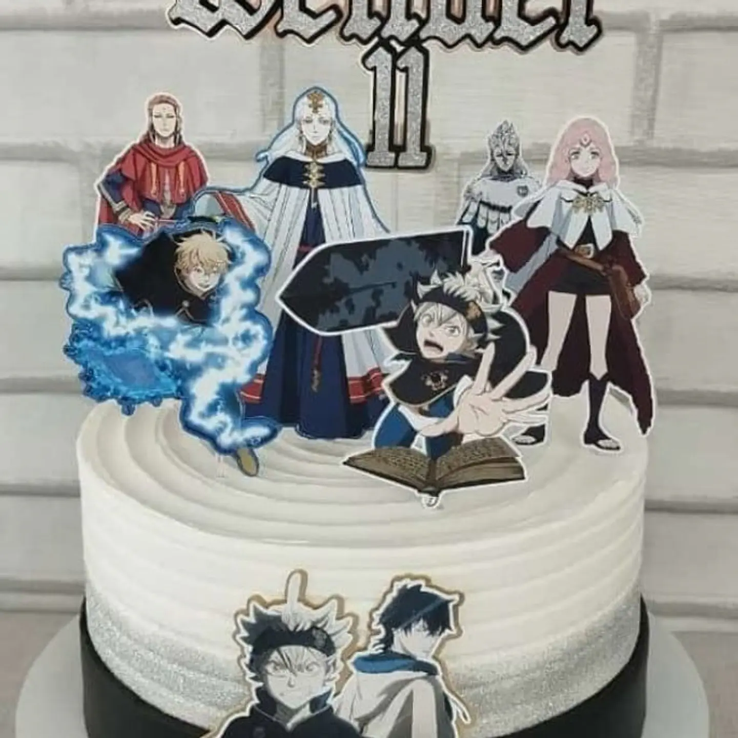 Arquivo de Corte Topo de Bolo Black Clover 1 1