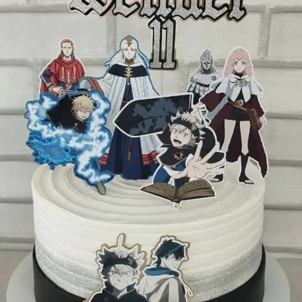 Arquivo de Corte Topo de Bolo Black Clover 1 1