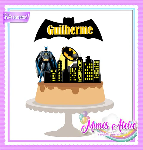 Arquivo de Corte Topo de Bolo Batman 1