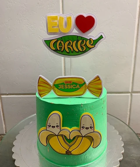 Arquivo de Corte Topo de Bolo Bombom Caribe 1