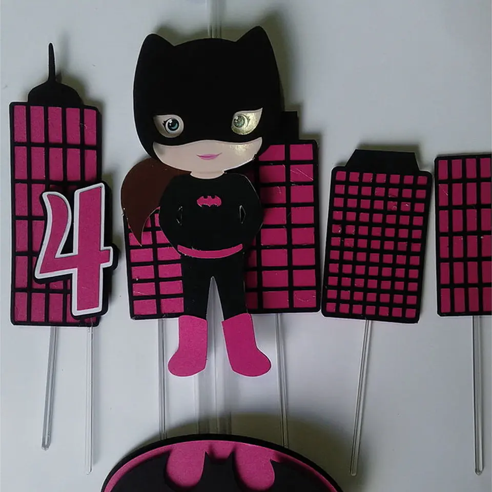 Arquivo de Corte Topo de Bolo Bat Girl 2 1