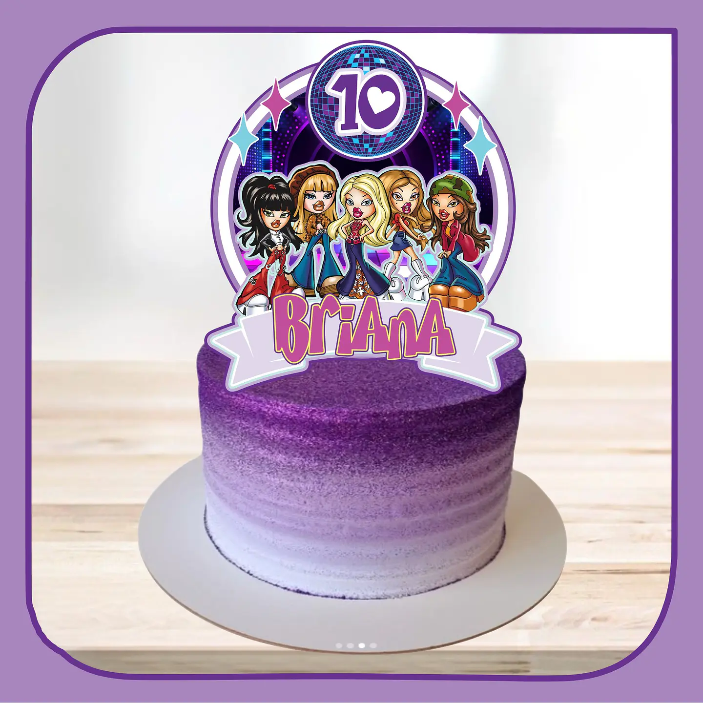 Arquivo de Corte Topo de Bolo Bratz 1 1