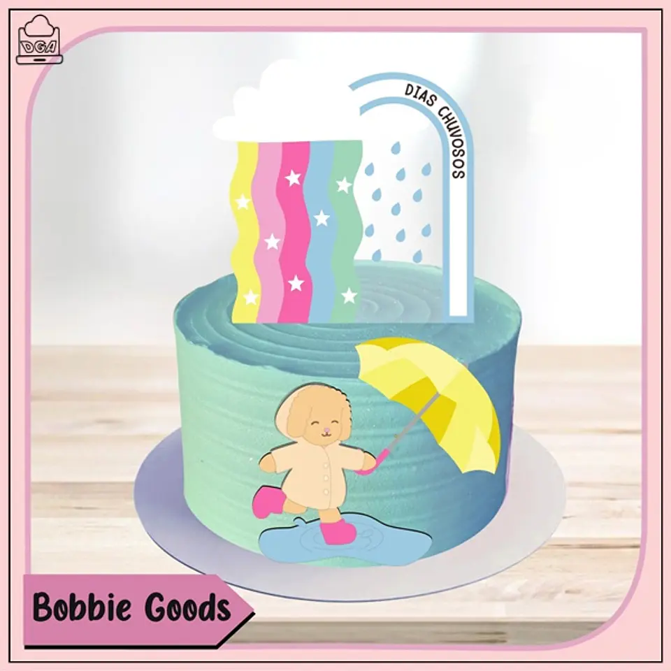 Arquivo de Corte Topo de Bolo Bobbie Goods 12 1