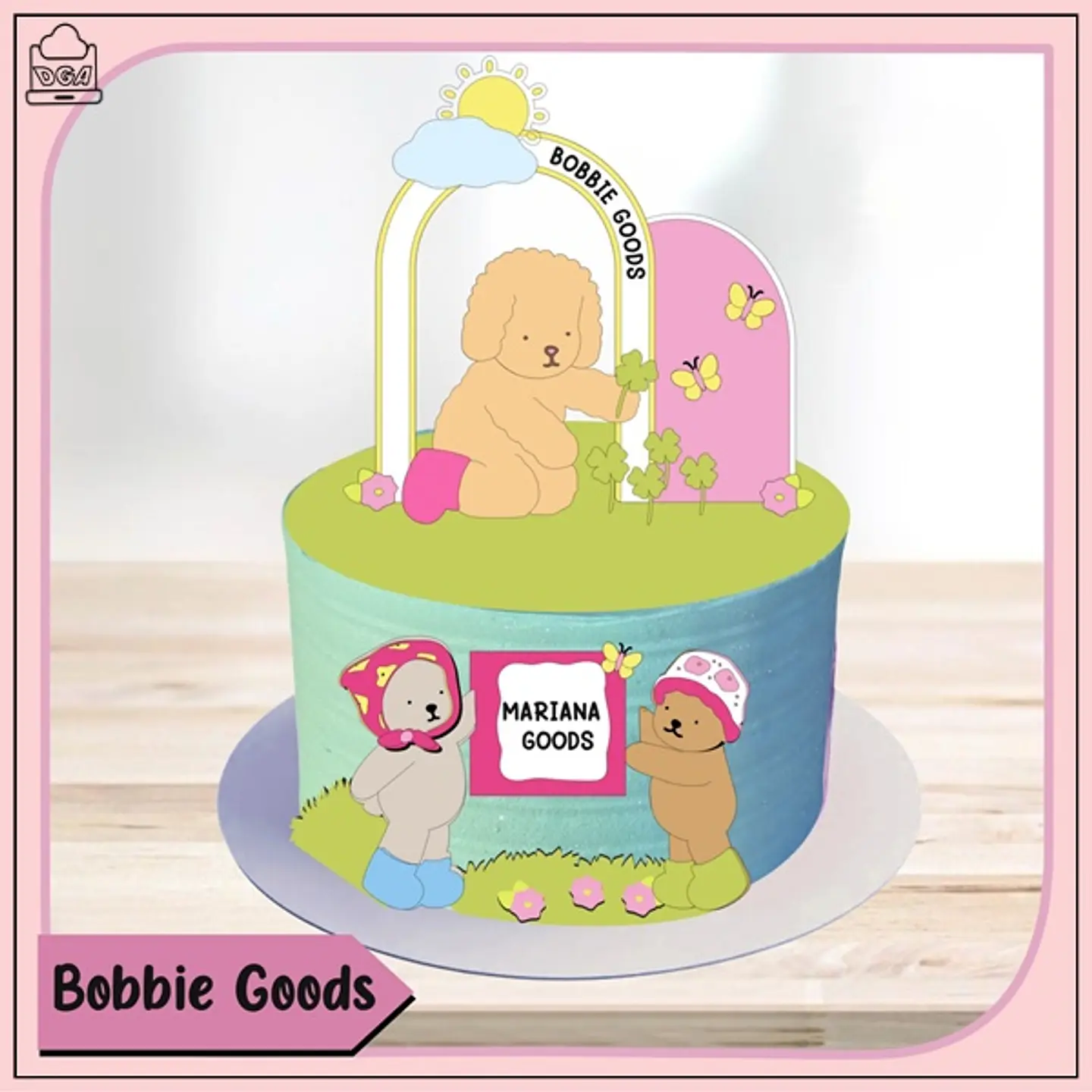 Arquivo de Corte Topo de Bolo Bobbie Goods 11 1