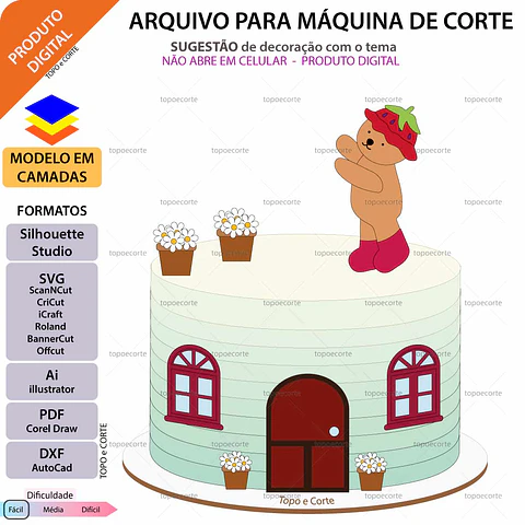 Arquivo de Corte Topo de Bolo Bobbie Goods 10