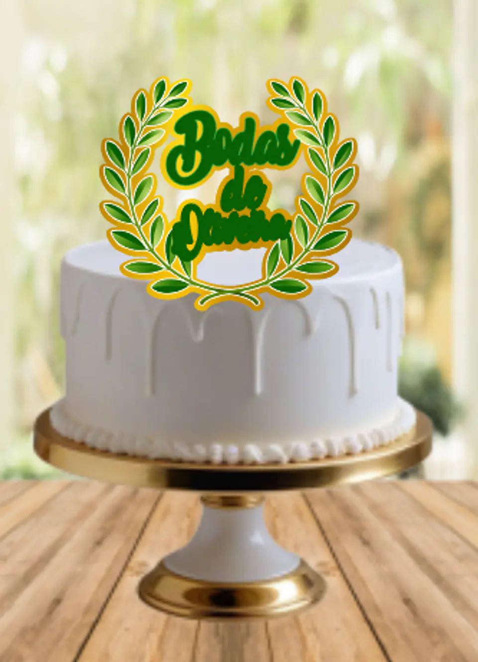 Arquivo de Corte Topo de Bolo Bodas de Oliveira 2 1
