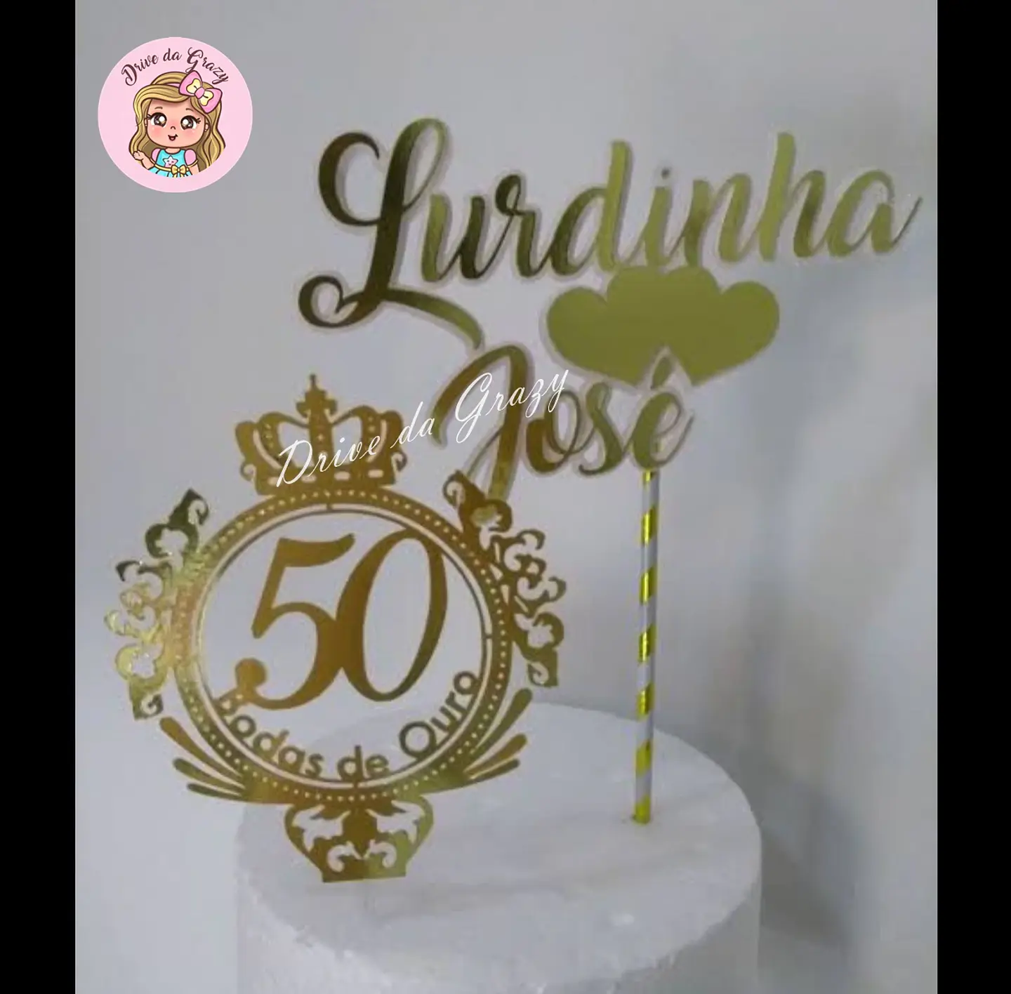 Arquivo de Corte Topo de Bolo Bodas de Ouro 2 1