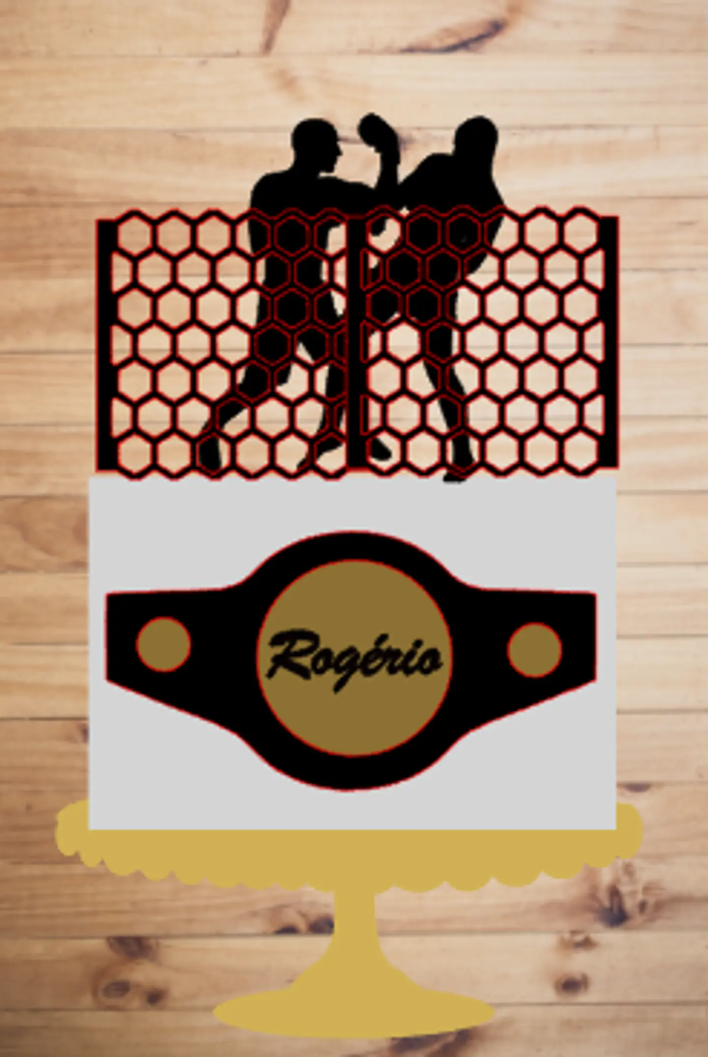 Arquivo de Corte Topo de Bolo Boxe 2 1