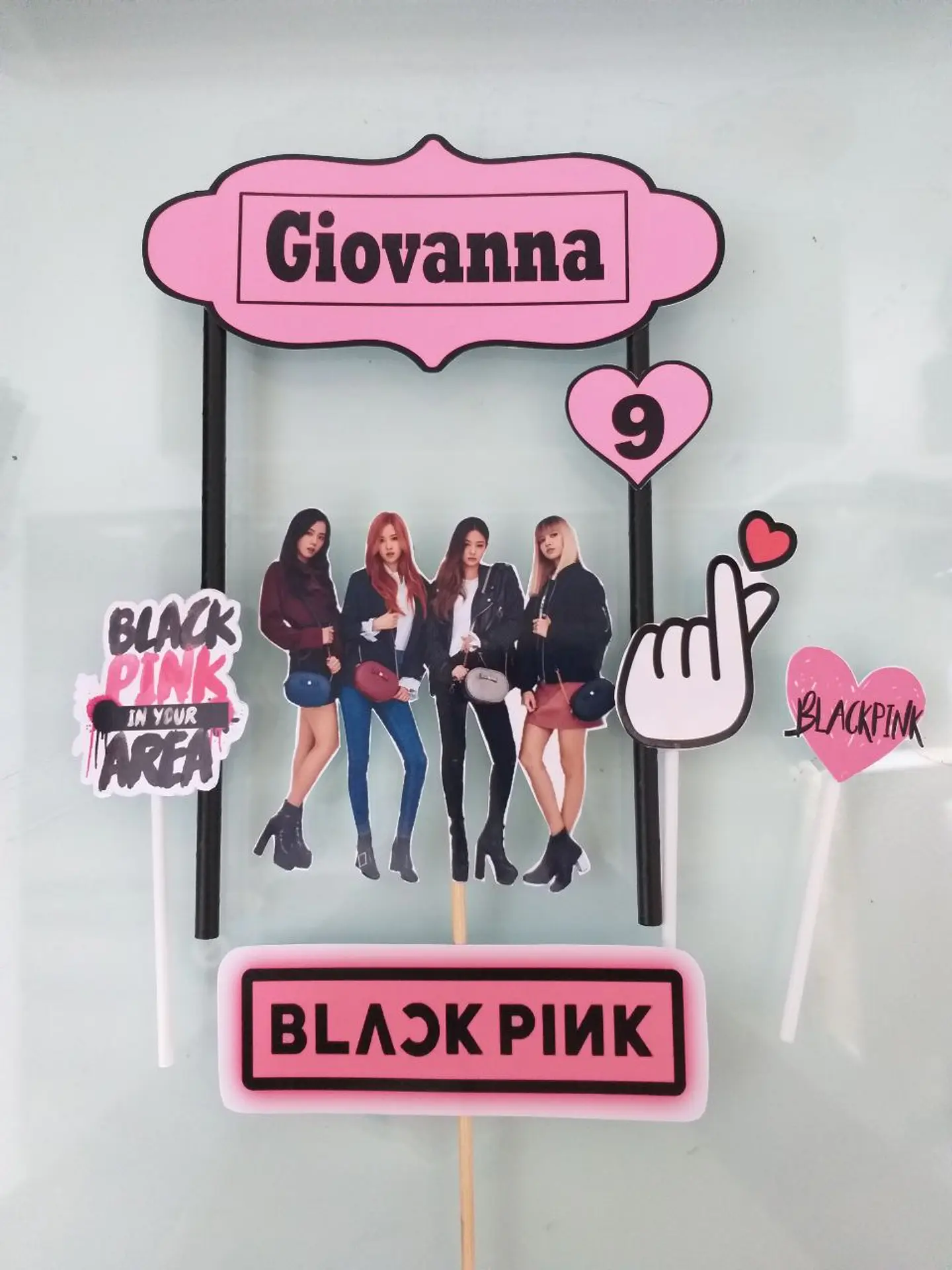 Arquivo de Corte Topo de Bolo Black Pink 9 1