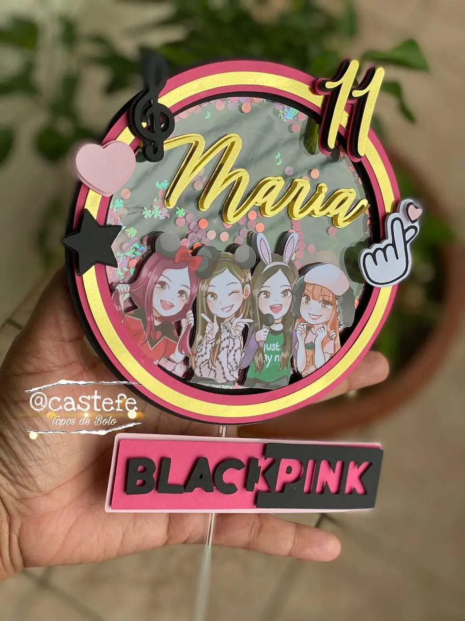 Arquivo de Corte Topo de Bolo Black Pink 7 1