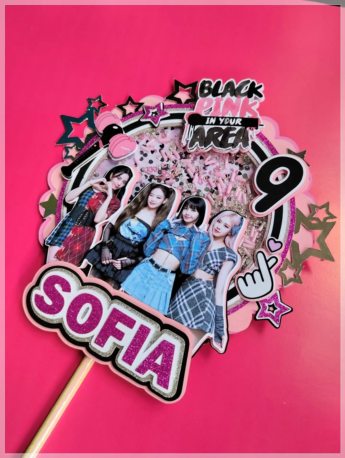 Arquivo de Corte Topo de Bolo Black Pink 5 1