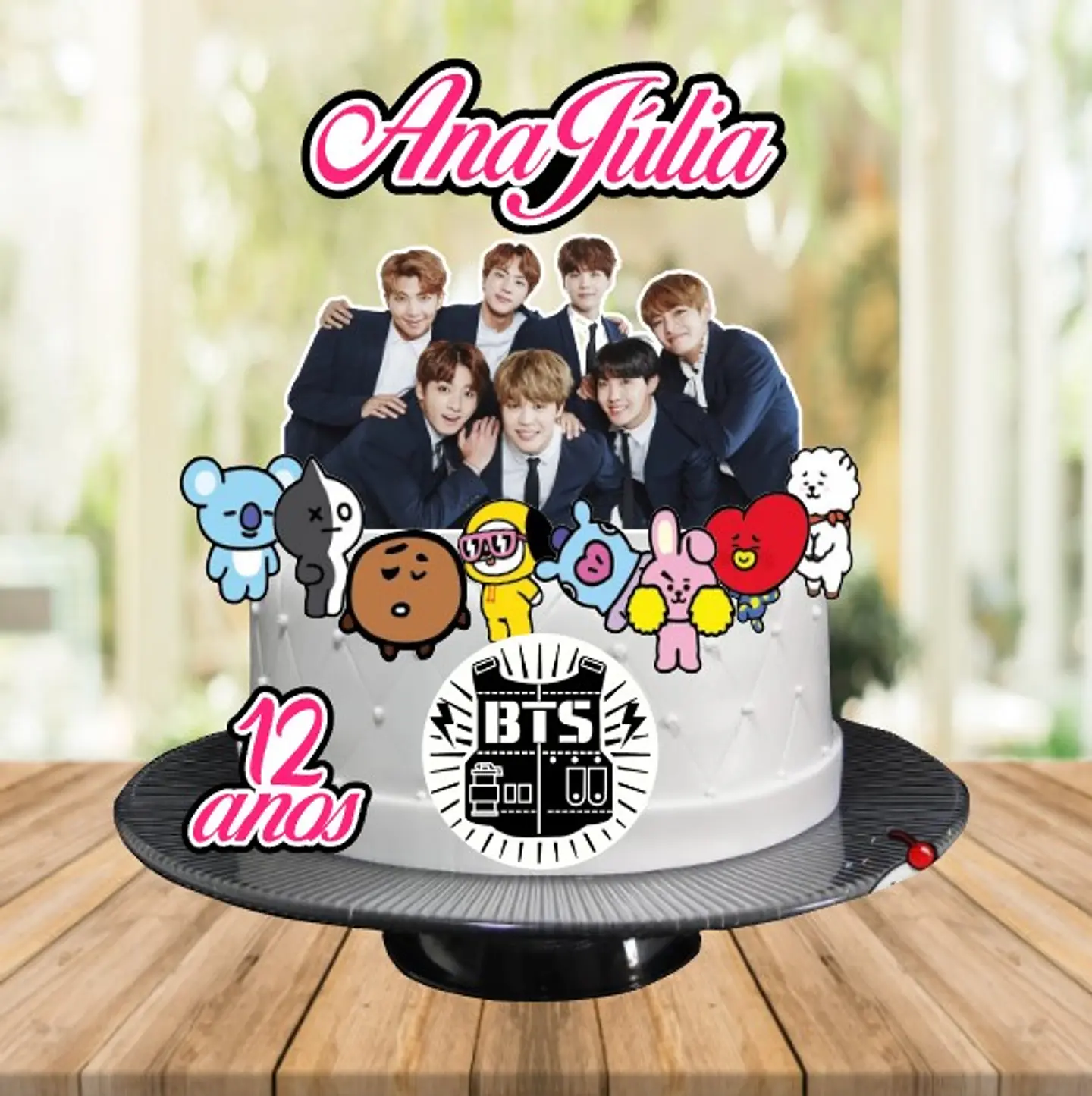 Arquivo de Corte Topo de Bolo Bts 20 1
