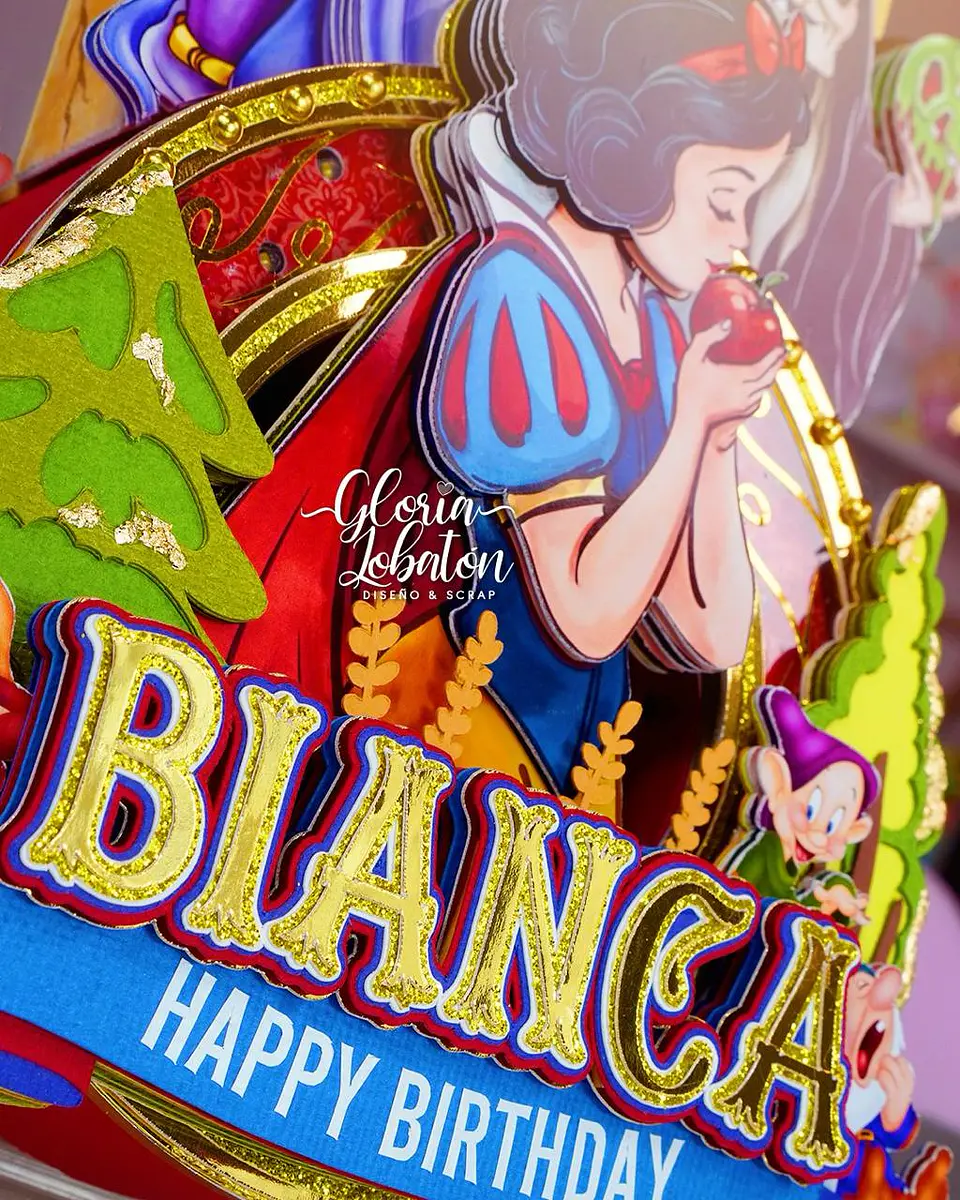 Arquivo de Corte Topo de Bolo Branca de Neve 24 1
