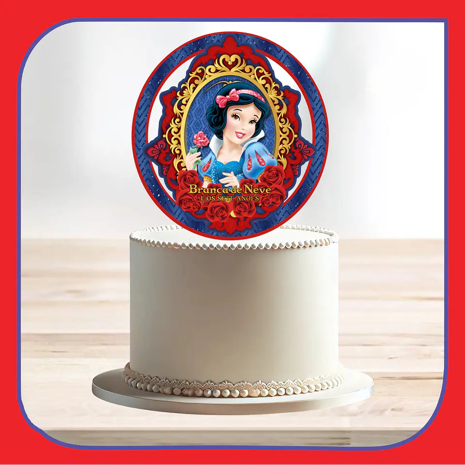 Arquivo de Corte Topo de Bolo Branca de Neve 23 1
