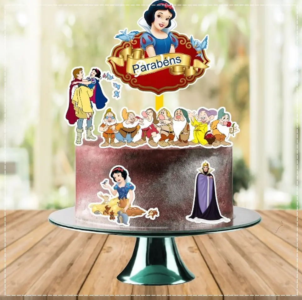 Arquivo de Corte Topo de Bolo Branca de Neve 18 1