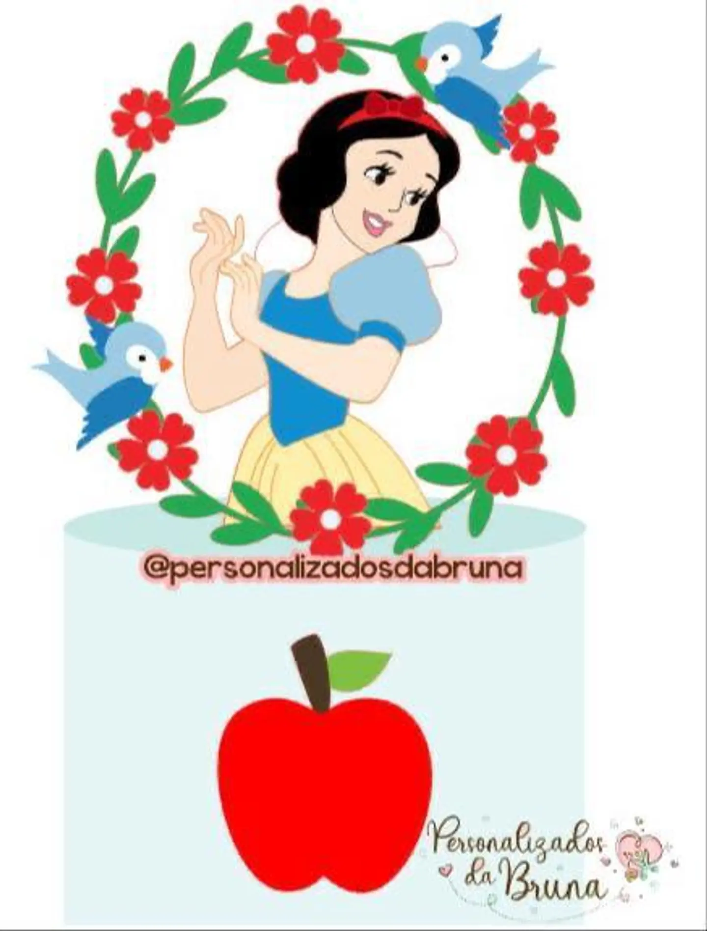 Arquivo de Corte Topo de Bolo Branca de Neve 14 1