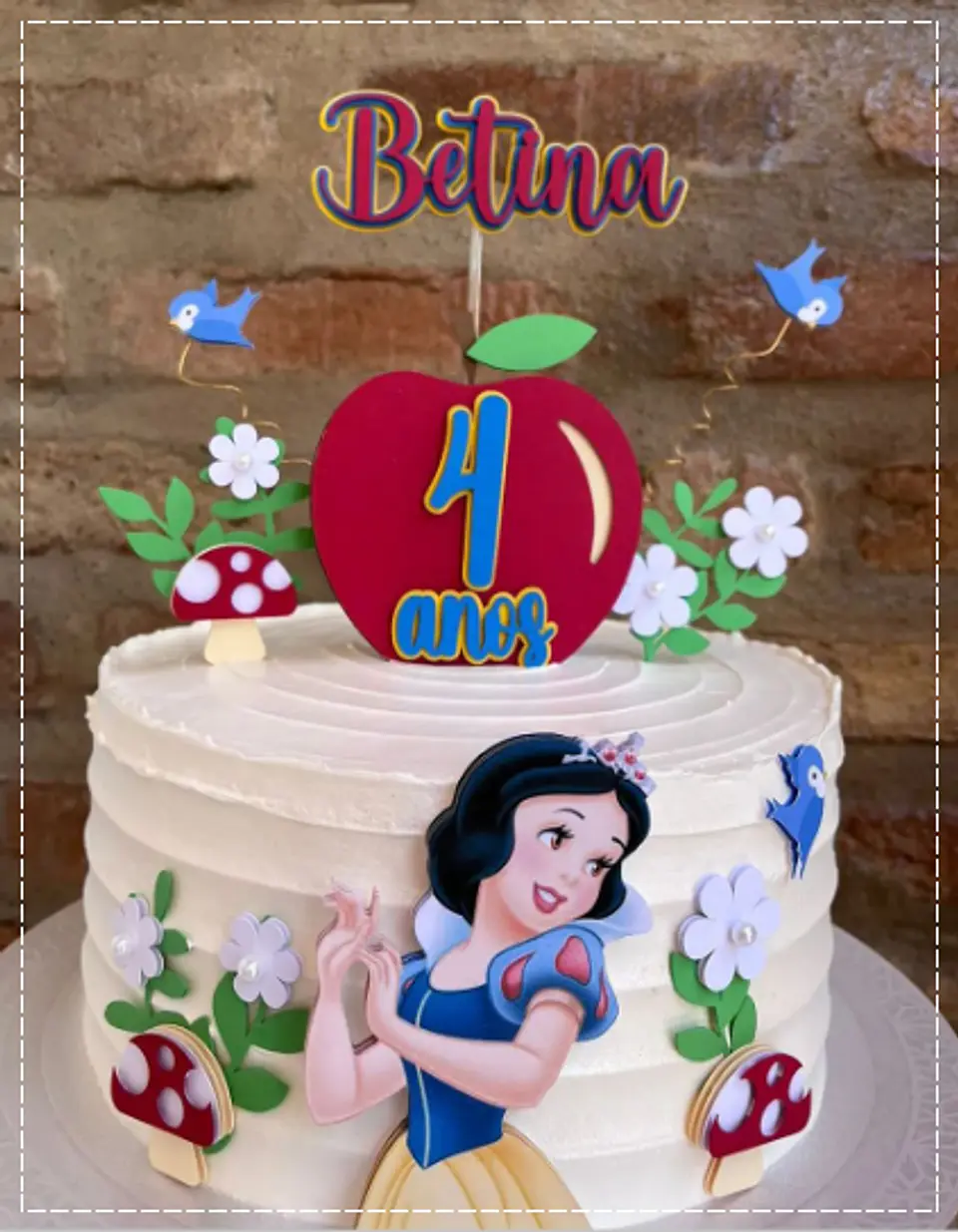 Arquivo de Corte Topo de Bolo Branca de Neve 9 1