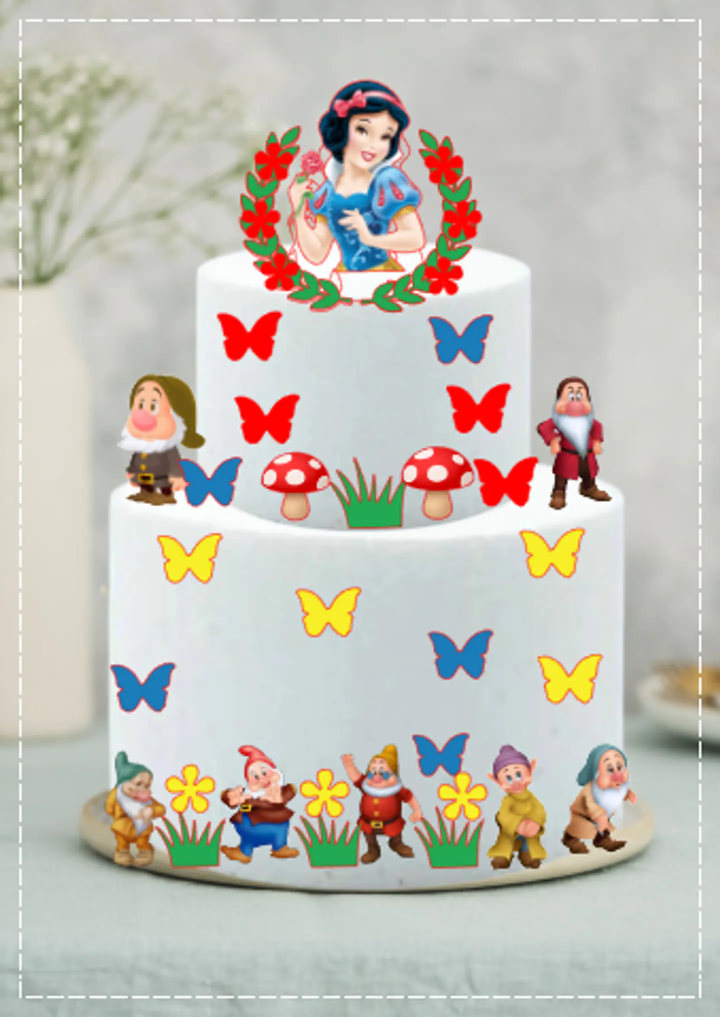 Arquivo de Corte Topo de Bolo Branca de Neve 1 1