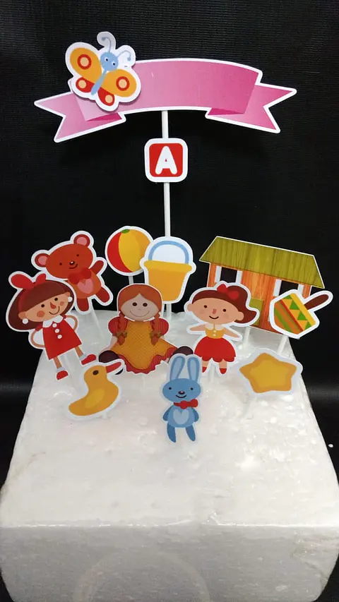 Arquivo de Corte Topo de Bolo Brinquedos 3