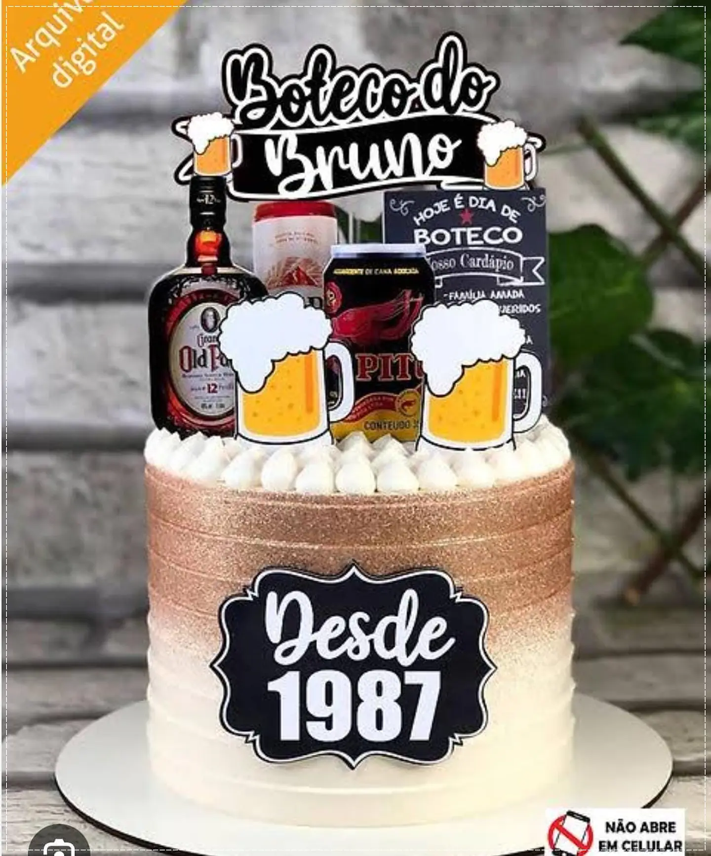 Arquivo de Corte Topo de Bolo Boteco 17 1