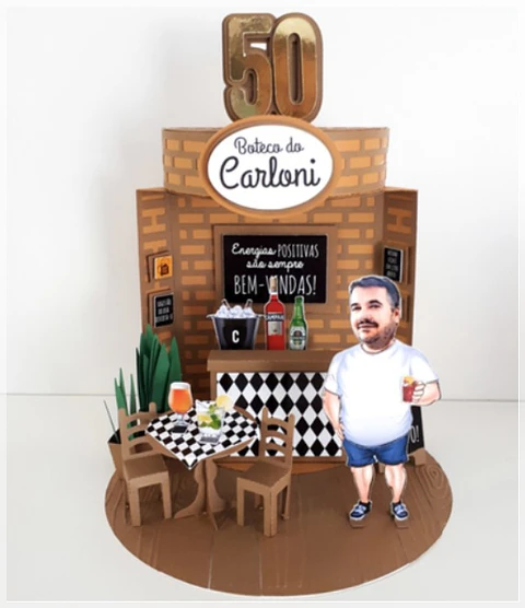 Arquivo de Corte Topo de Bolo Boteco 9
