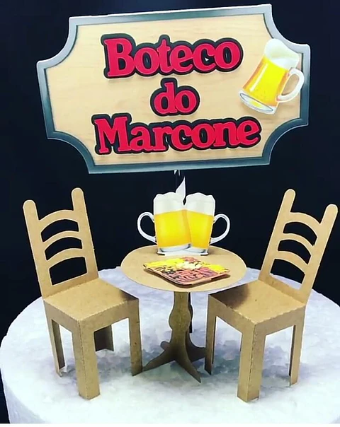Arquivo de Corte Topo de Bolo Boteco 6