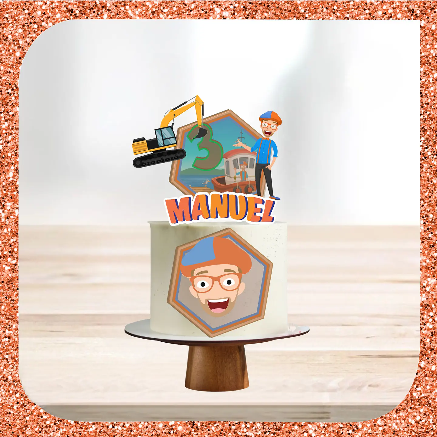 Arquivo de Corte Topo de Bolo Blippi 7 1