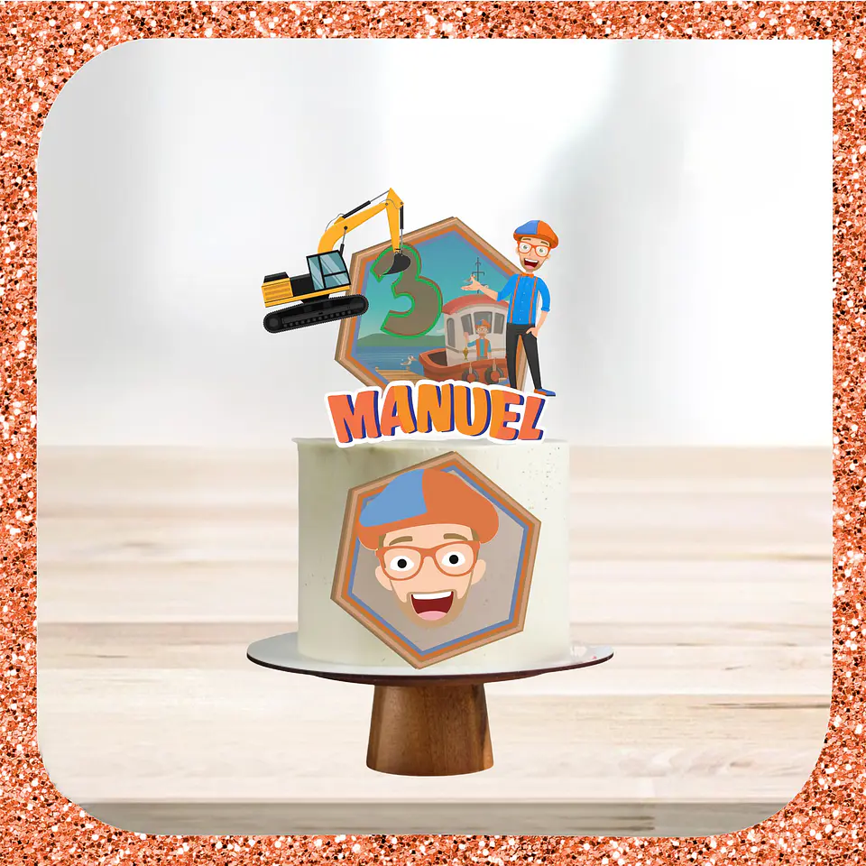Arquivo de Corte Topo de Bolo Blippi 7 1