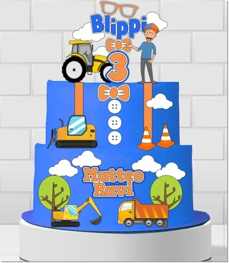 Arquivo de Corte Topo de Bolo Blippi 6 1